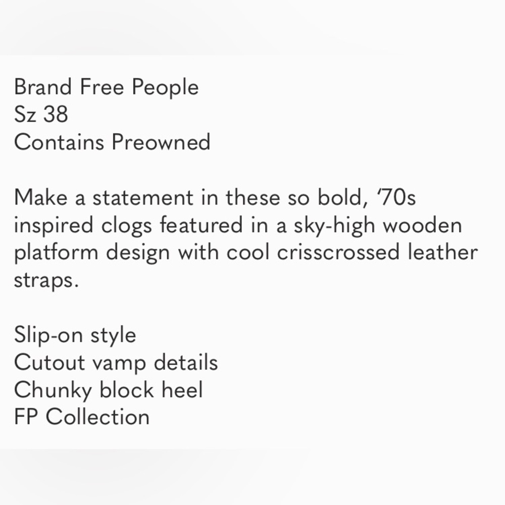 FREE PEOPLE • KORA Platform Clog Beige Tan - Picture 14 of 16